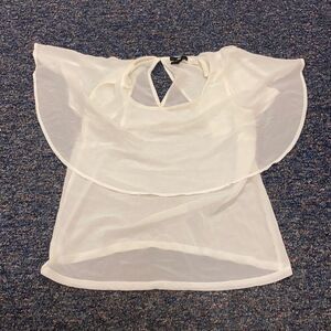 H & M sheer butterfly top sz. 4